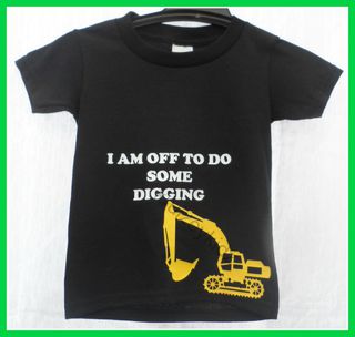 Boys Novelty DiggerTee Shirt 
