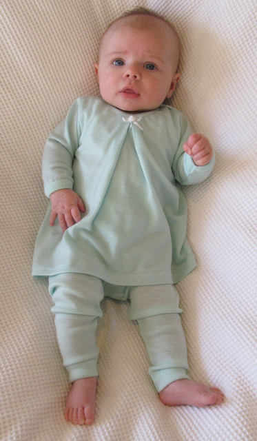 Our New Mint Merino being Modelled By Harper